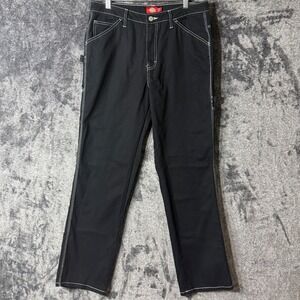 Dickies Womens Contrast Stitch Carpenter Pants High Rise Straight Leg Size 11/30